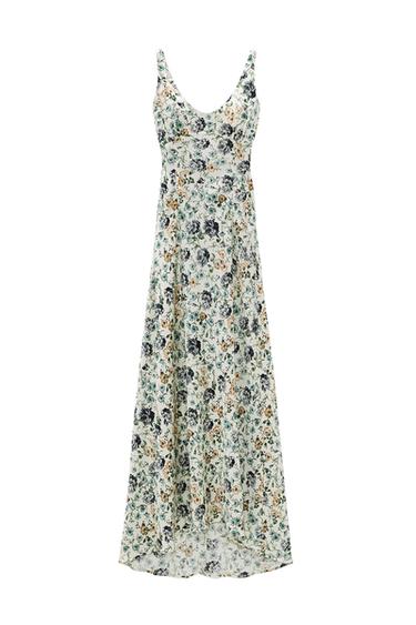 PRINTED SATIN DRESS