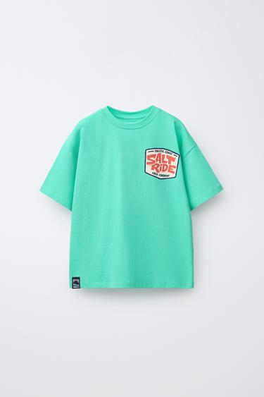 CAMISETA ESTAMPADO - Verde claro de Zara - Imagen 0