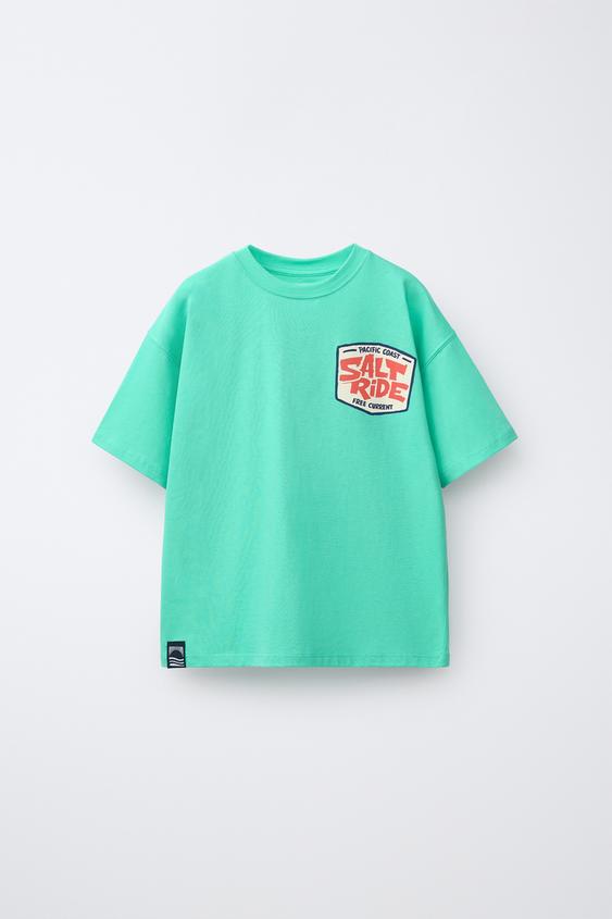 PRINTED T-SHIRT - Light green de Zara - Imagen 0