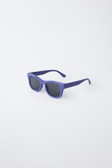 LUNETTES DE SOLEIL CARRÉES EN PLASTIQUE - Bleu de Zara - Image 1