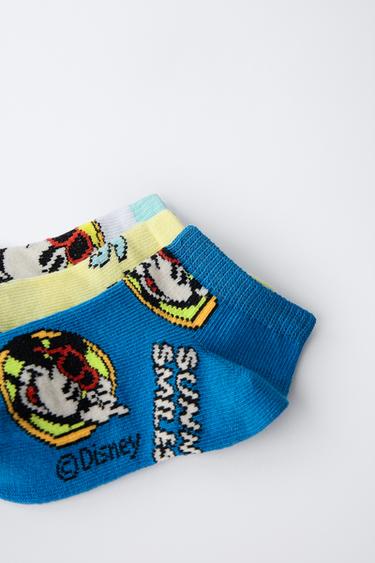 MICKEY MOUSE © DISNEY THREE-PACK OF TRAINER SOCKS - Blue by Zara - Image 1