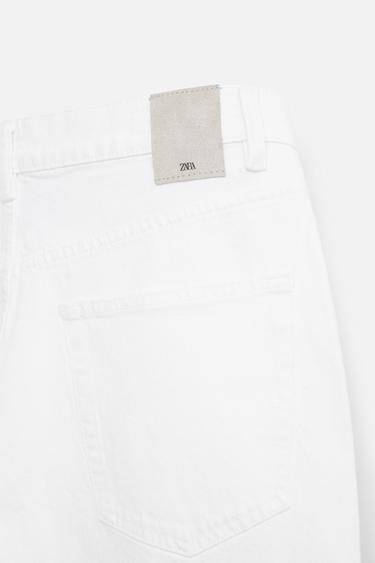 SHORT EN DENIM COUPE CLASSIQUE - Blanc de Zara - Image 8