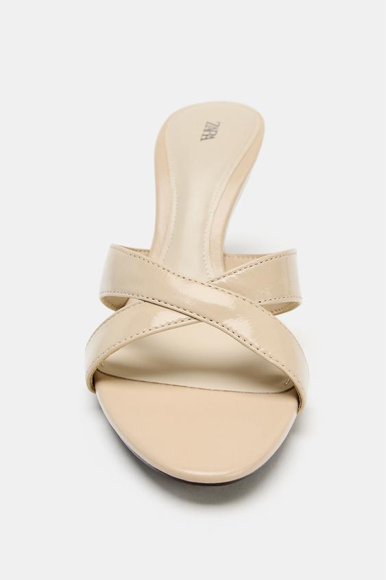 MULES EN CUIR - Beige de Zara - Image 3