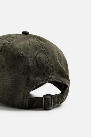 WASHED EMBROIDERED CAP - Black / Brown by Zara - Image 7