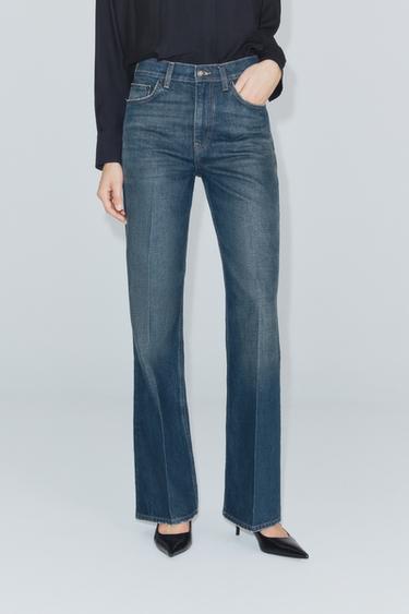 ZW COLLECTION MID-RISE FLARE FIT JEANS — Blue 2