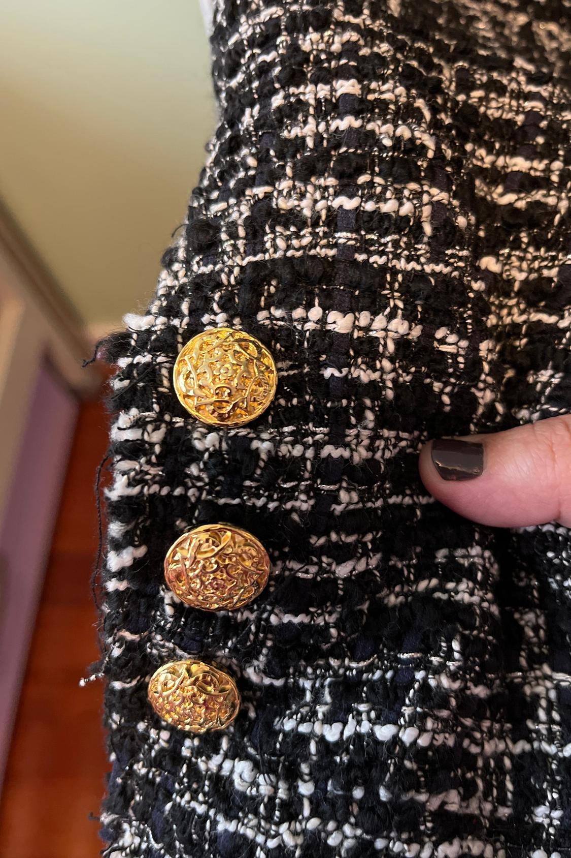 TEXTURED DOUBLE-BREASTED BLAZER - Image 3