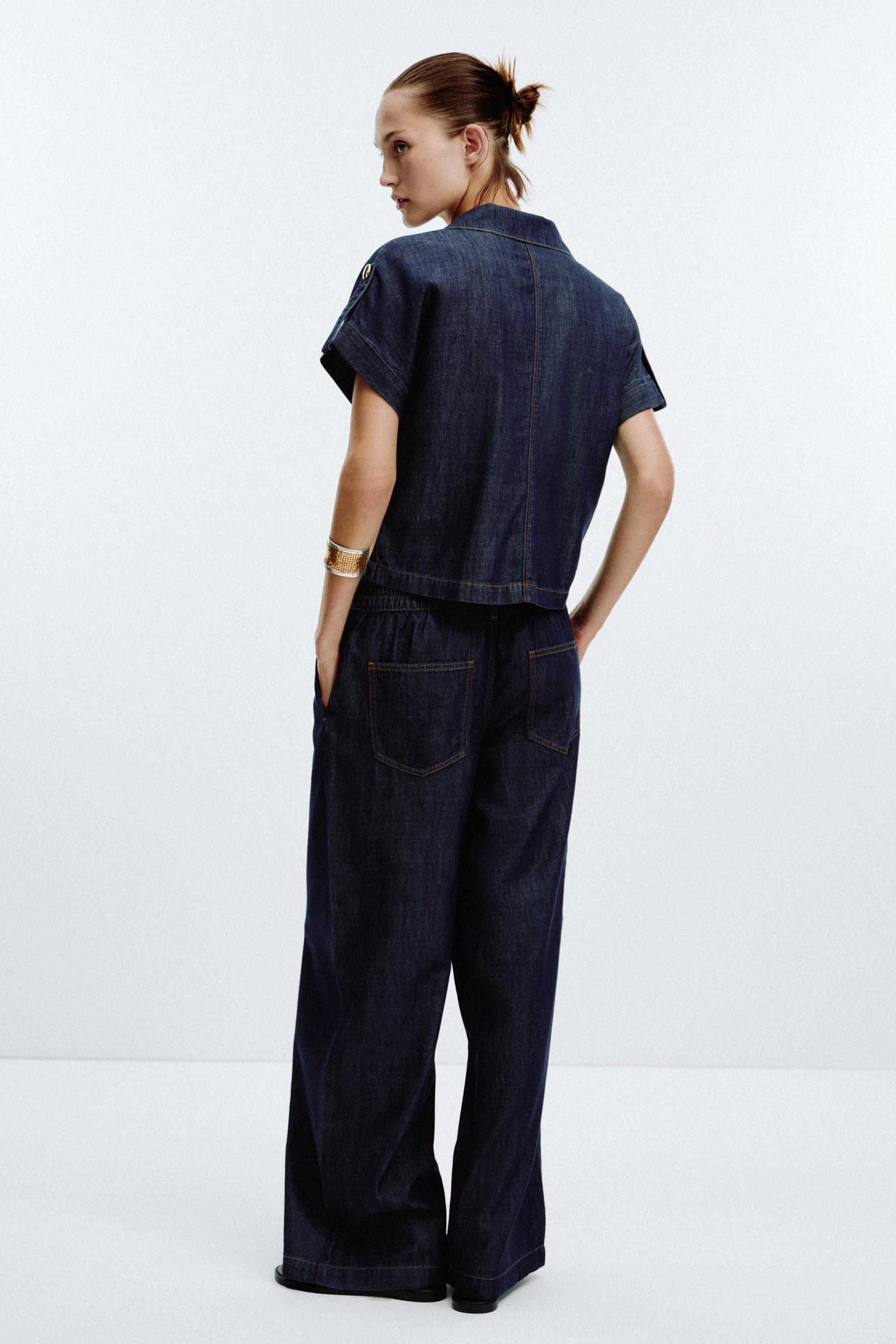 DMTKR0サイズEU42 Z1975 WIDE LEG SEAM JEANS - Blue | ZARA United States