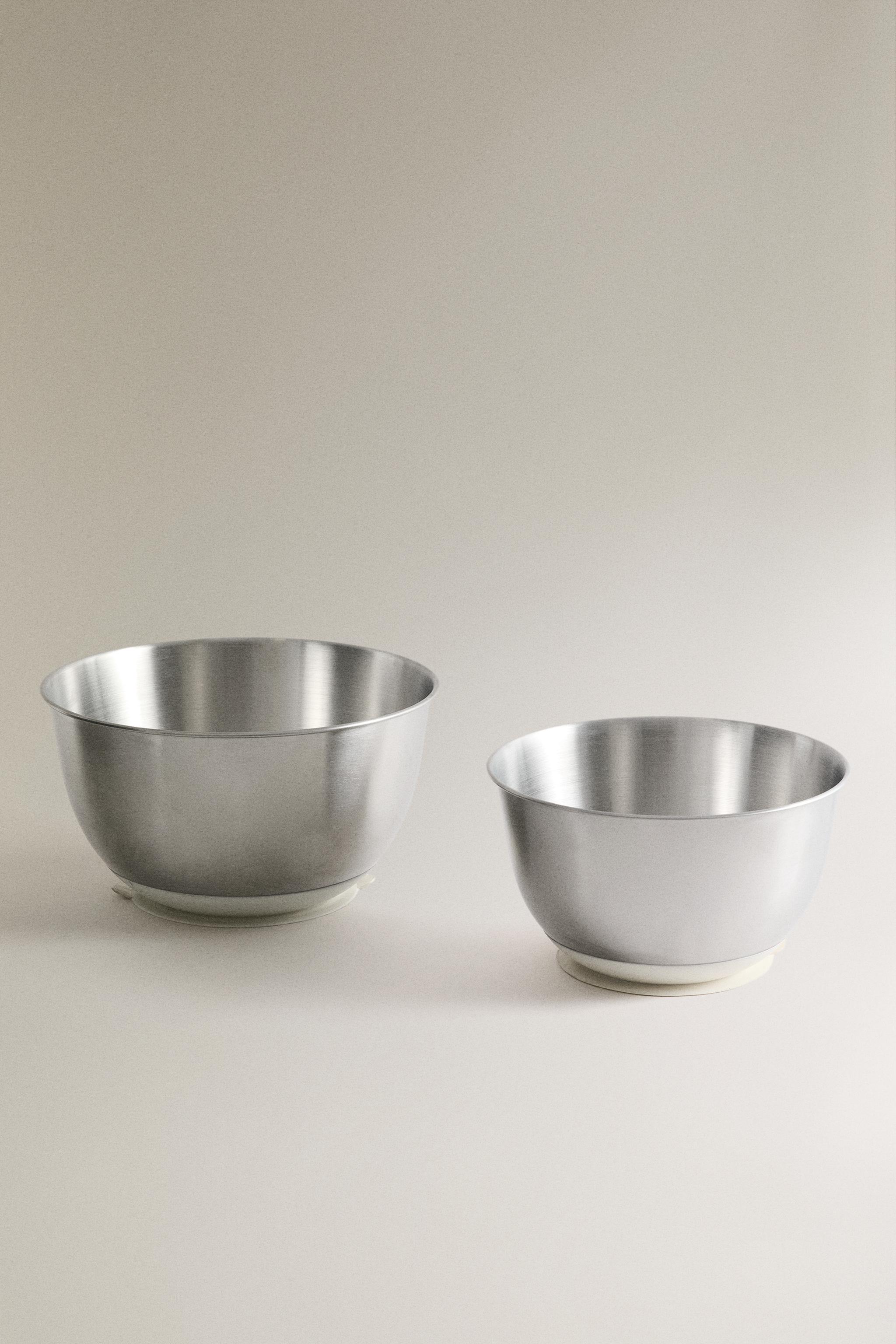 KITCHEN MIXING BOWL WITH SUCTION BASE — Cream