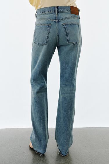 ZW MID-WAIST SLIM FIT JEANS - Mid-blue by Zara - Image 2