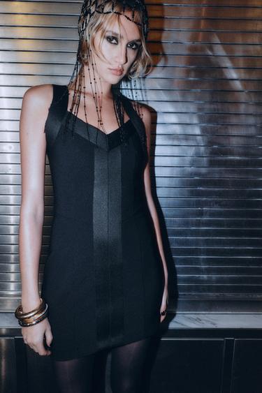 FITTED MINI DRESS - Black by Zara
