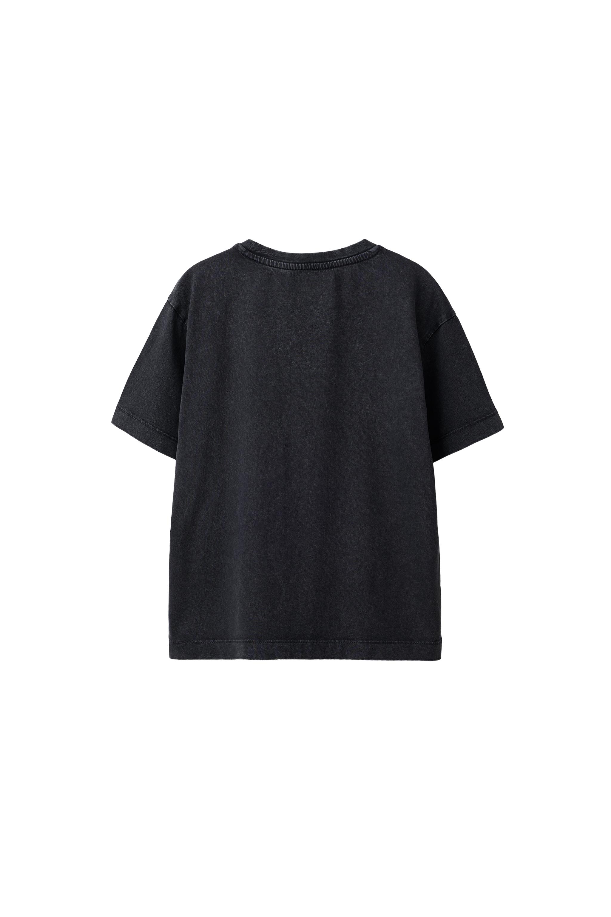 Детские футболки Zara BASIC WASHED EFFECT T-SHIRT — фото 3