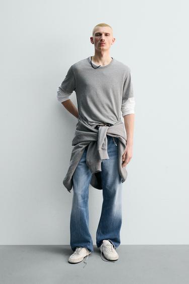 ג'ינס מתרחב מהדורה מוגבלת - כחול בהיר של Zara - תמונה 0