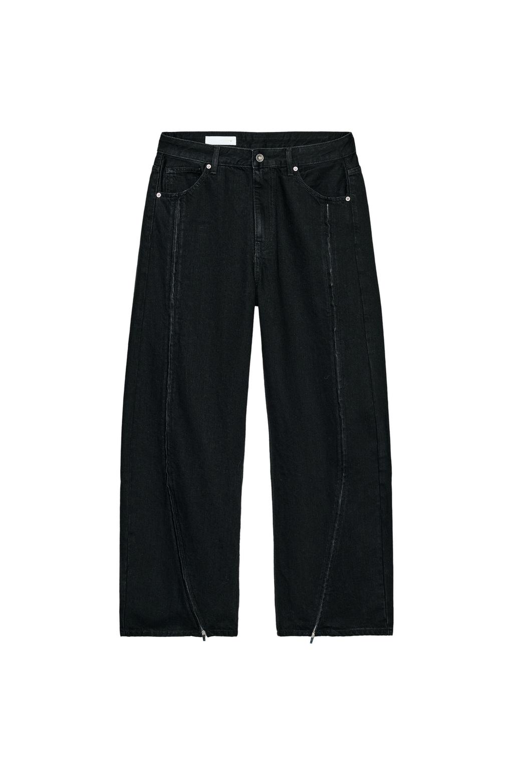 TRF BAGGY ZIPPER JEANS - image 4