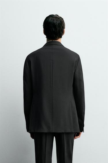 VESTE DE SMOKING À BOUTONNAGE CROISÉ - Noir de Zara - Image 2