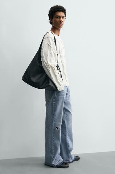 BOLSA TOTE BAG DE COURO SAMUEL DE SABOIA X ZARA - Preto da Zara - Imagem 0