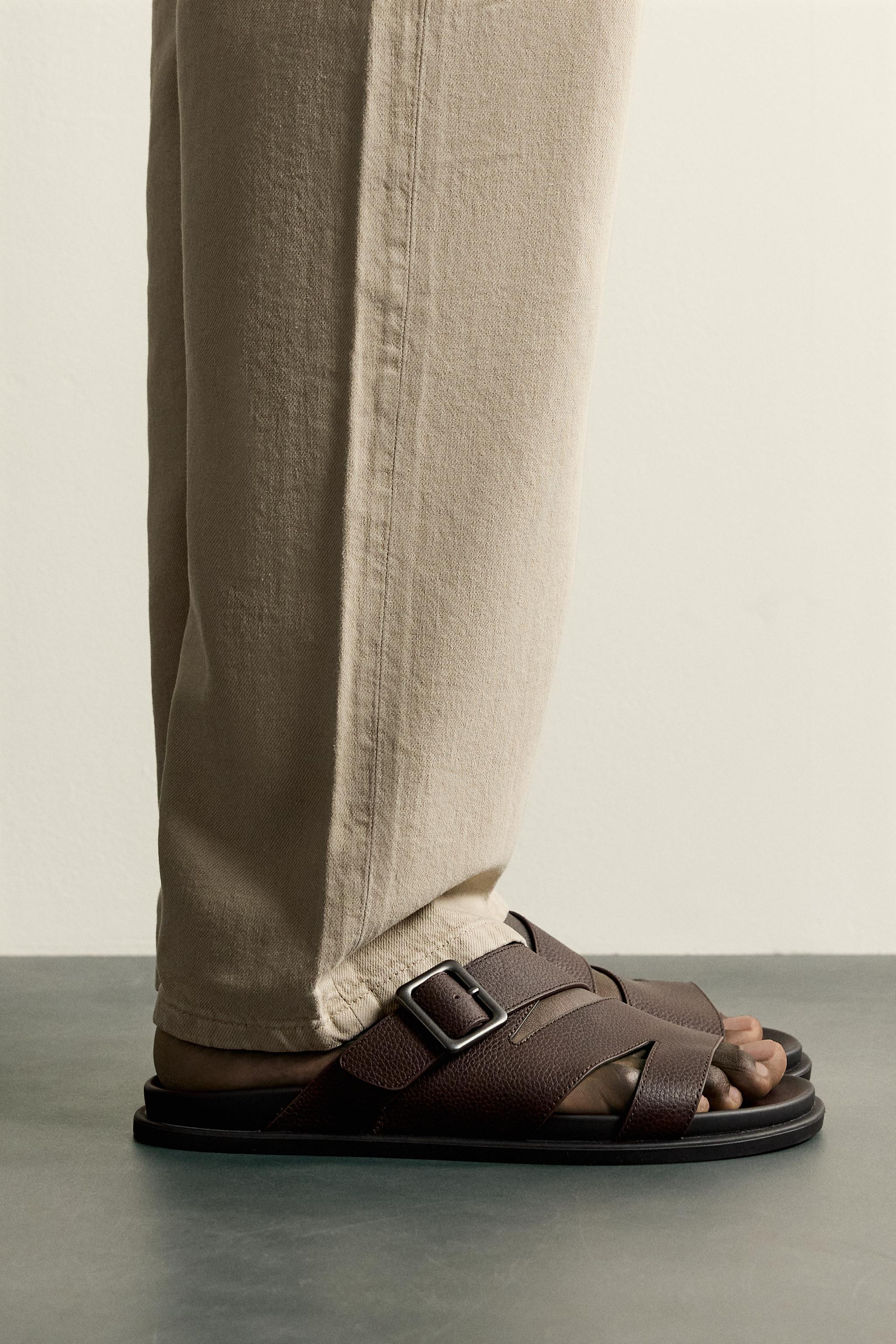 Leather Multi-Strap Sandals