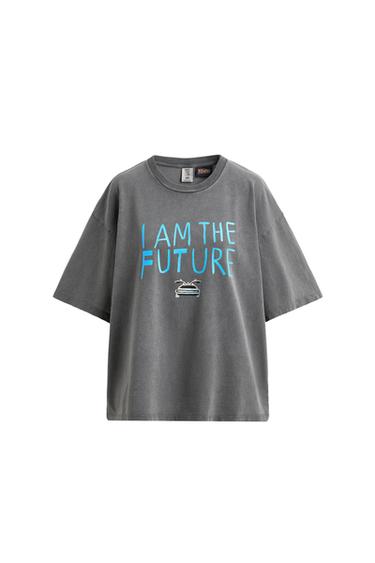 TRIČKO S ILUSTRACÍ NÁVRAT DO BUDOUCNOSTI © UCS LLC AND AMBLIN X DYLAN´S T-SHIRT CLUB X ZARA - Šedá od Zara