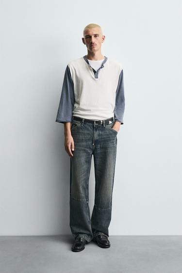 JEANS RELAXED FIT - Azul tinta de Zara - Imagen 0