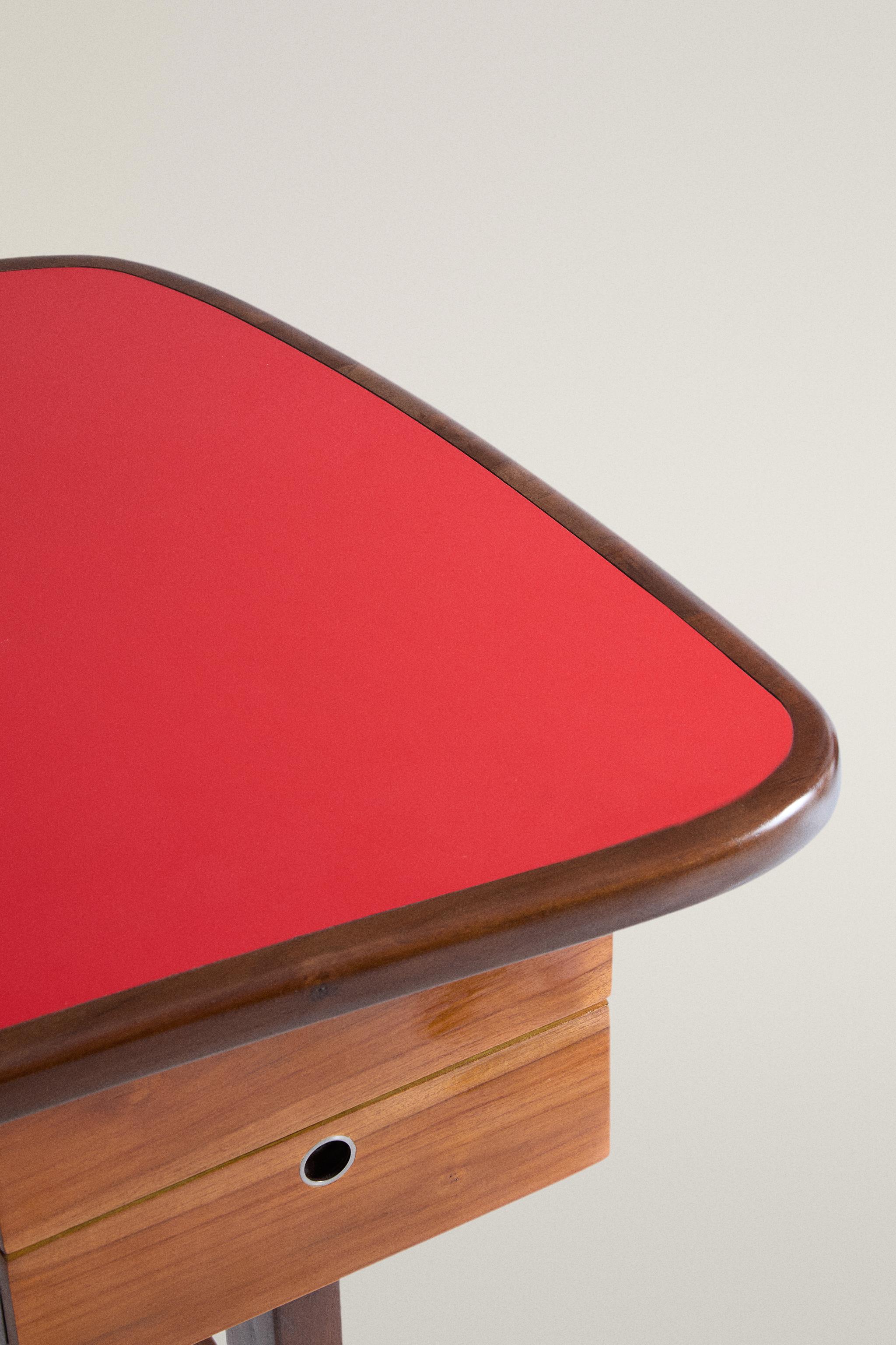 TEAK WOOD GLOSS DESK