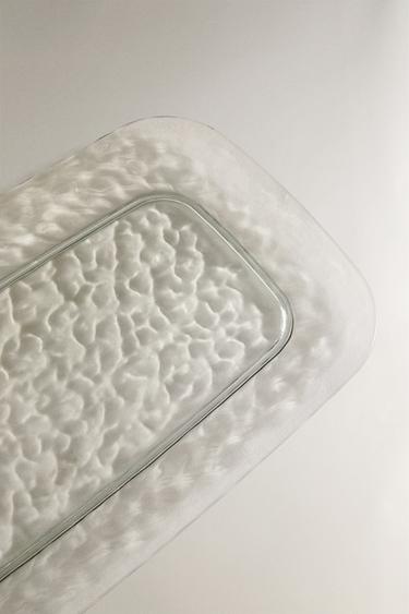 ACRYLIC TRAY WITH TEXTURED EDGE - Green / Blue by Zara - Image 2