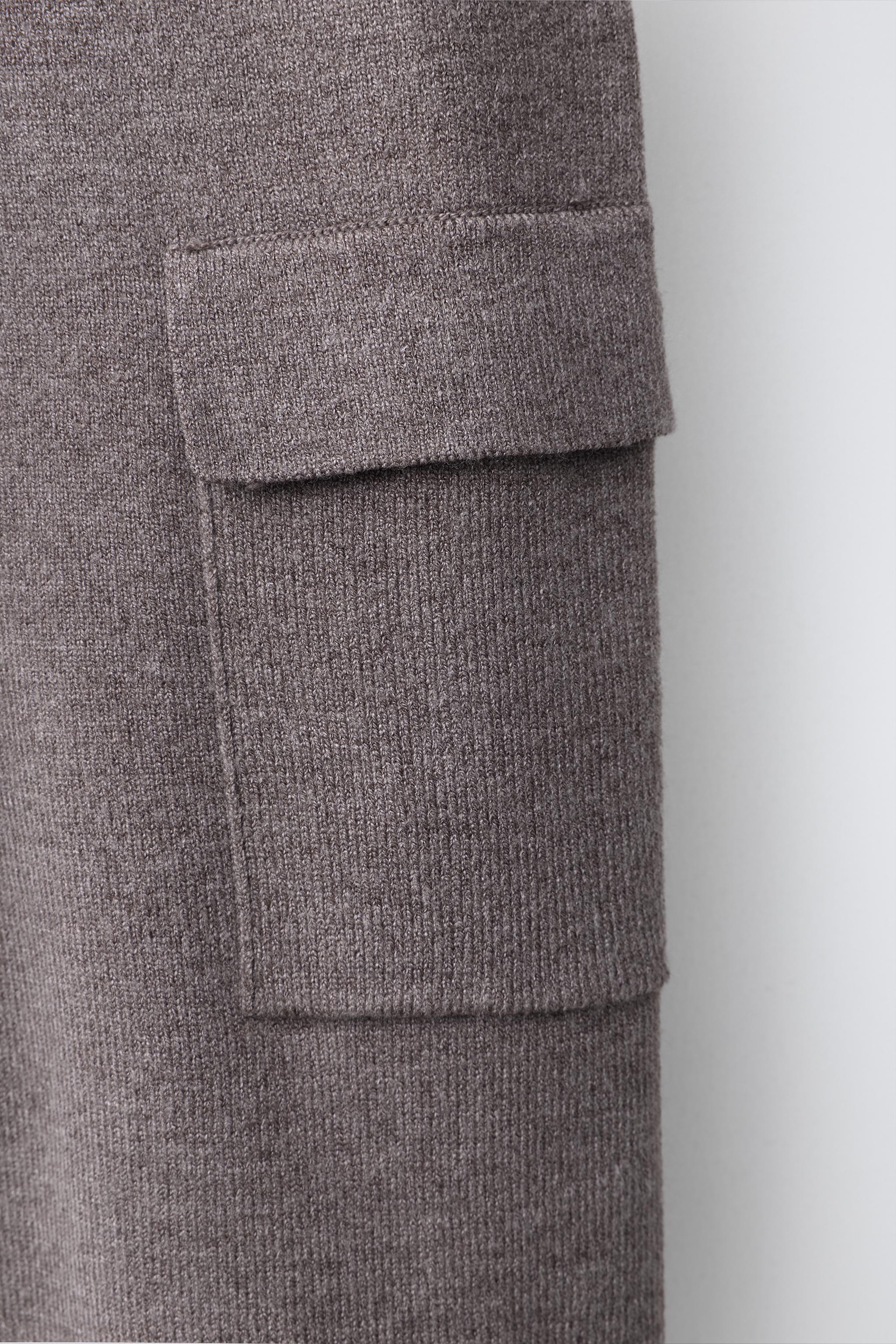 KNIT CARGO JOGGER PANTS