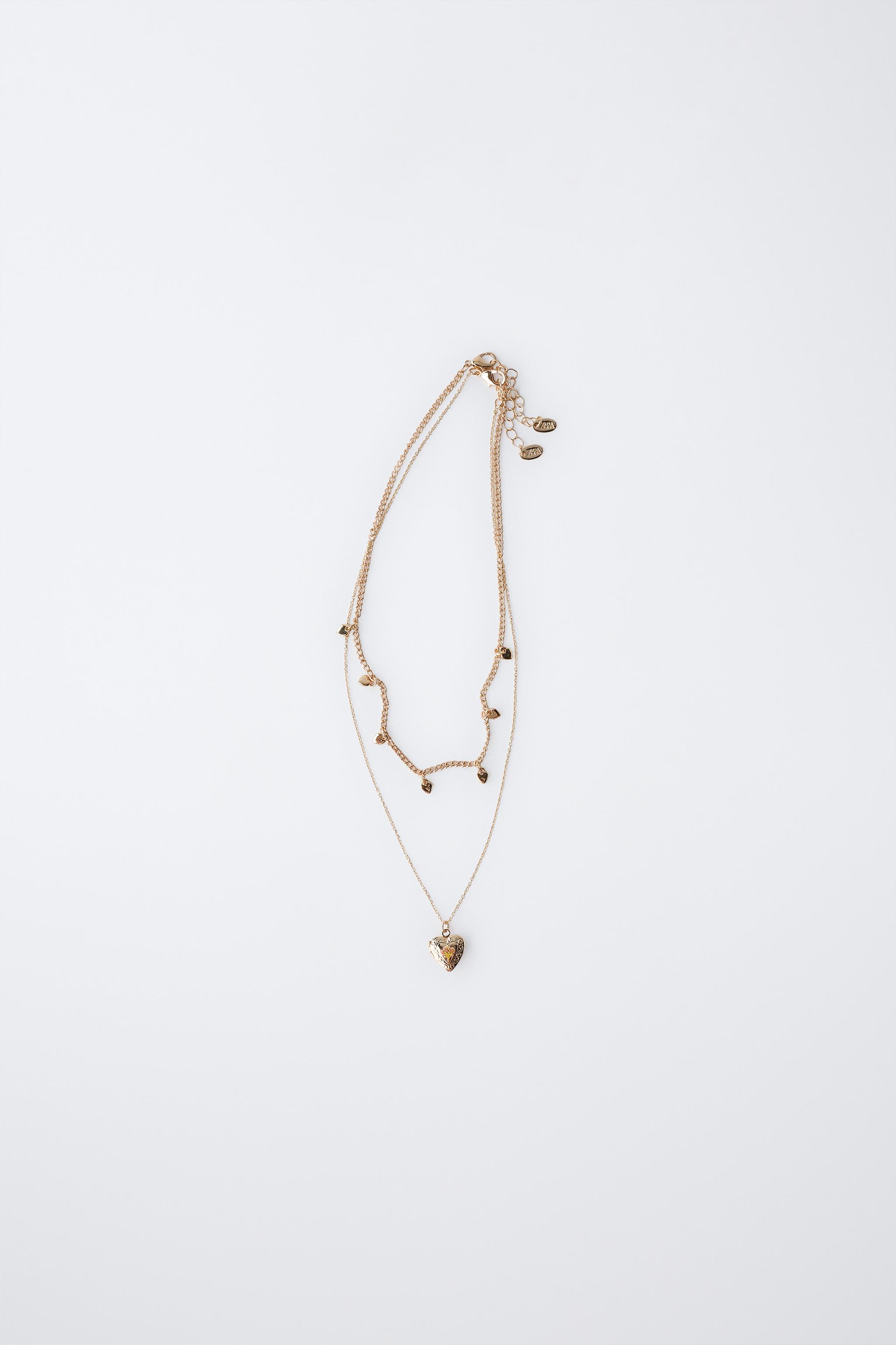 ハートネックレス2個セット - ゴールド | ZARA Japan / 日本