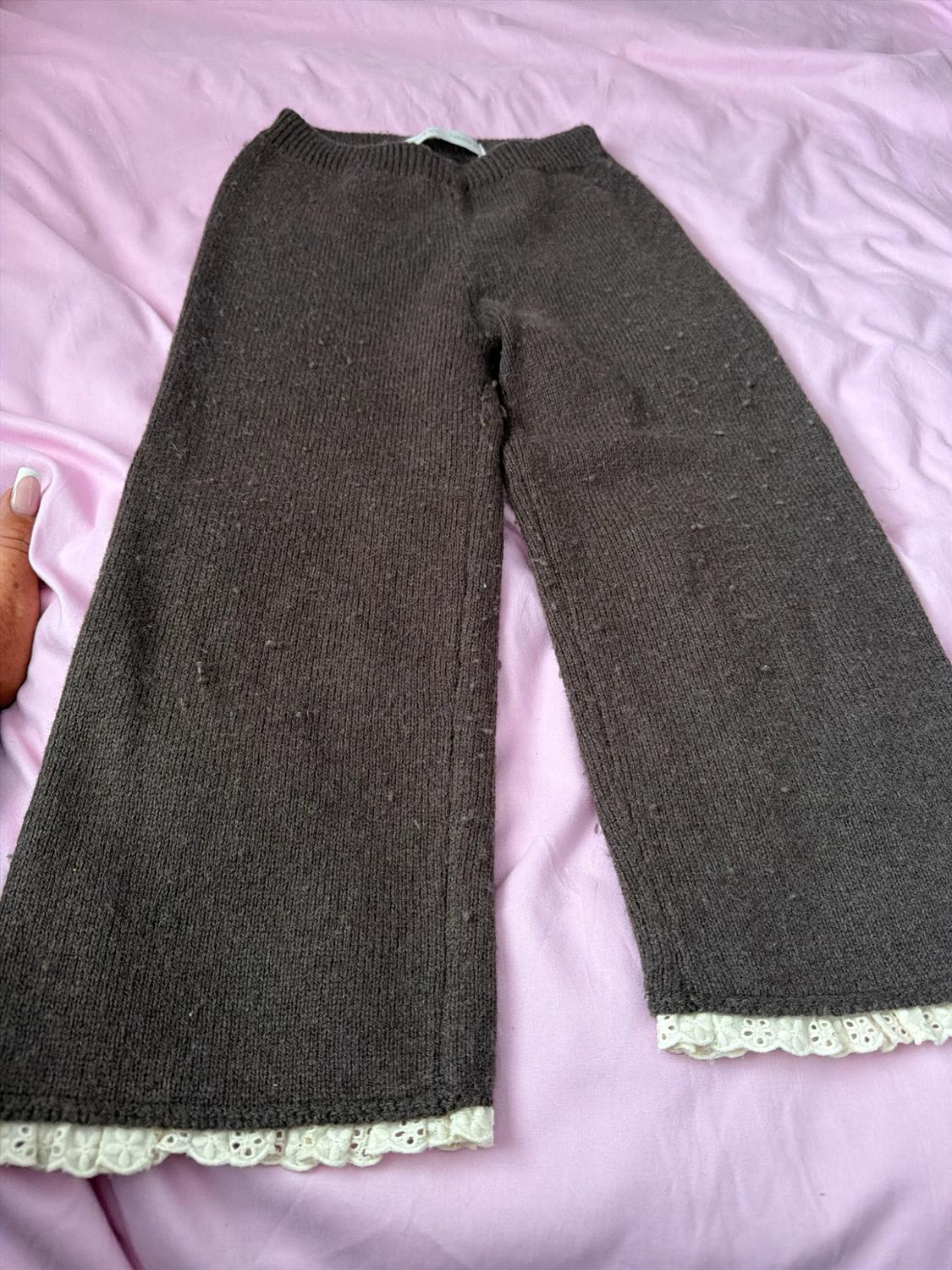 LACE TRIM KNIT CULOTTES - Image 3