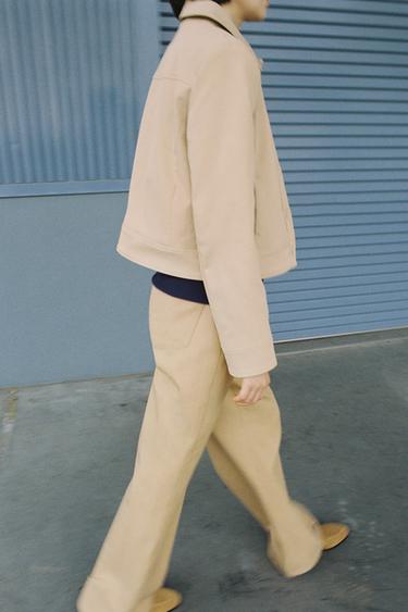 STRAIGHT FIT パンツゴールデンブラウンZaraのSTRAIGHT FIT パンツ - ゴールデンブラウン 