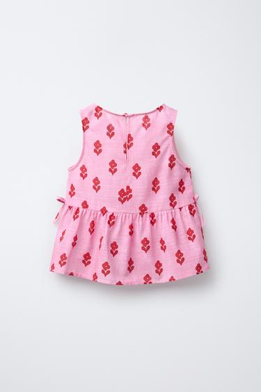 FLORAL PRINT BLOUSE - Pink by Zara - Image 1