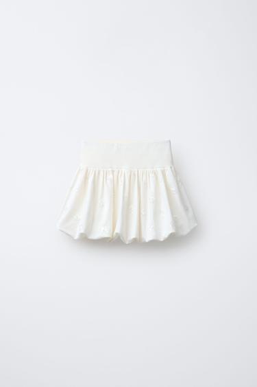 FALDA GLOBOS LENTEJUELAS - Crudo de Zara
