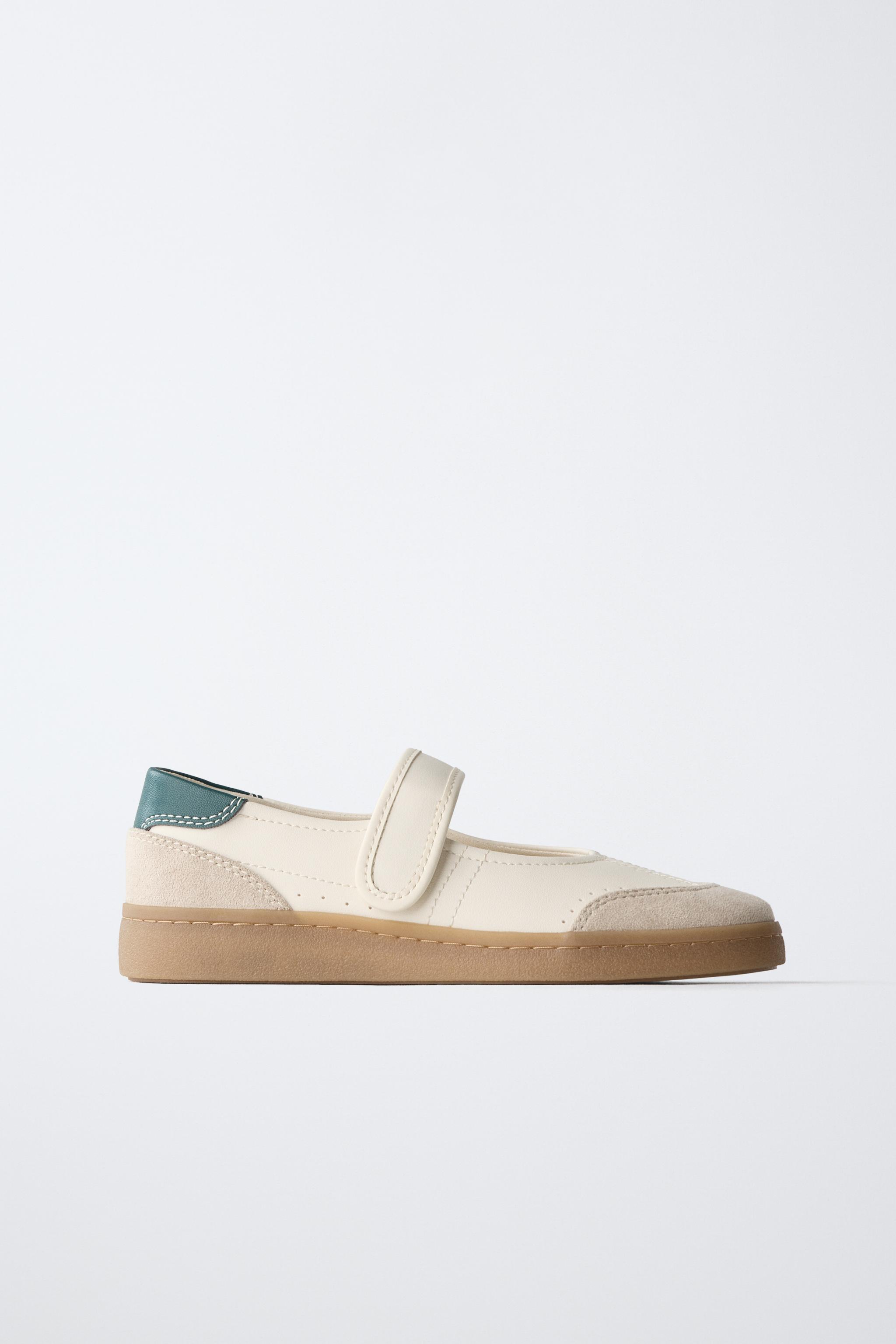 SPORTY BALLET FLATS — White