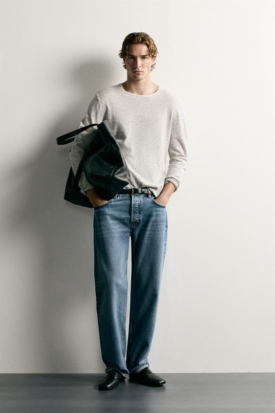 JERSEY LIGERO JACQUARD RAYAS - Rayas de Zara - Imagen 0