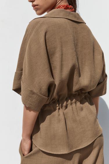 SAFARI SHIRT - Brown by Zara - Image 4