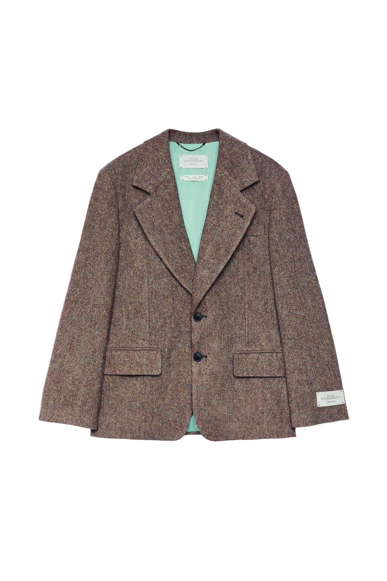 100% WOOL SUIT BLAZER