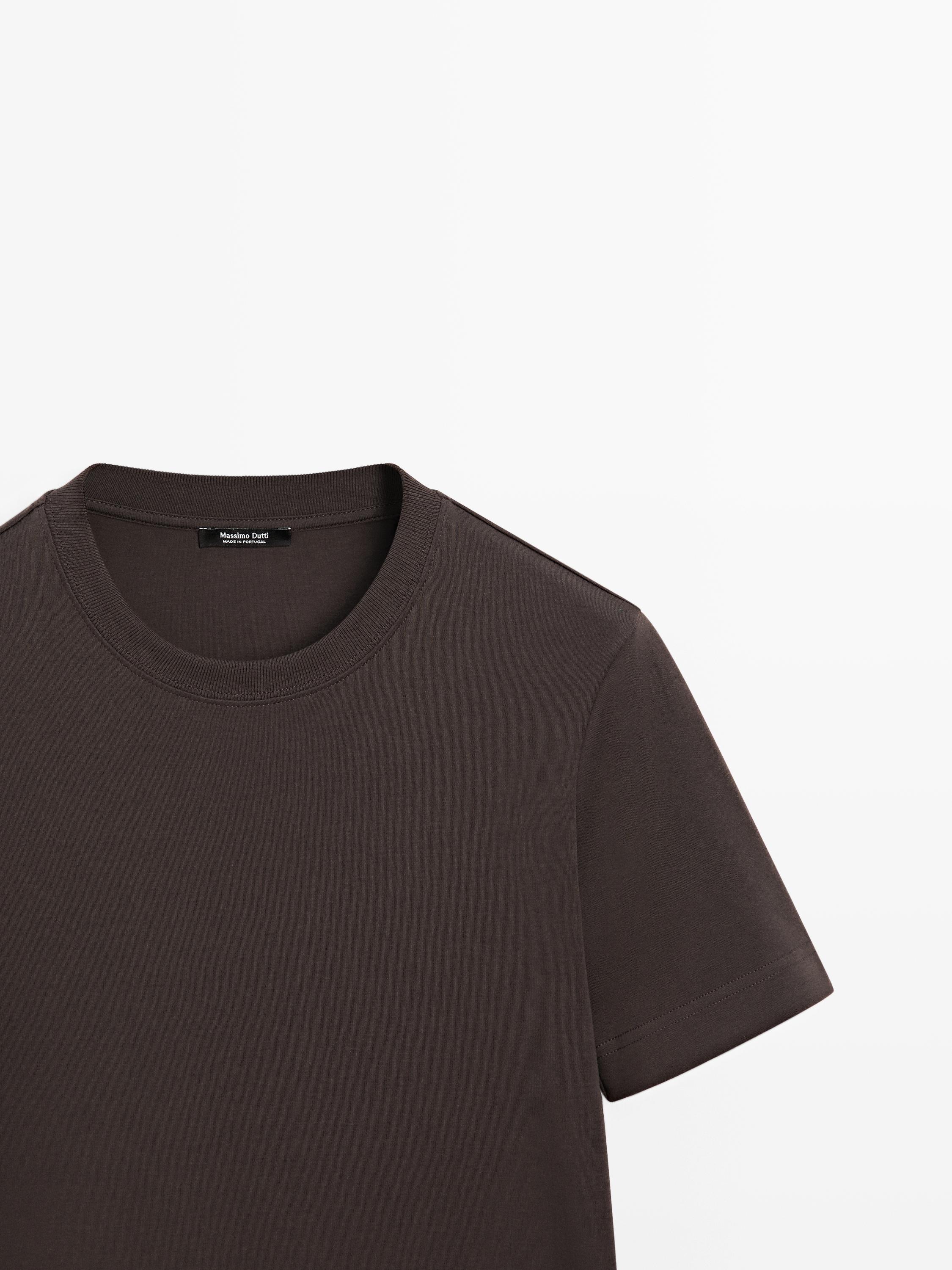 100% cotton interlock crew neck T-shirt
