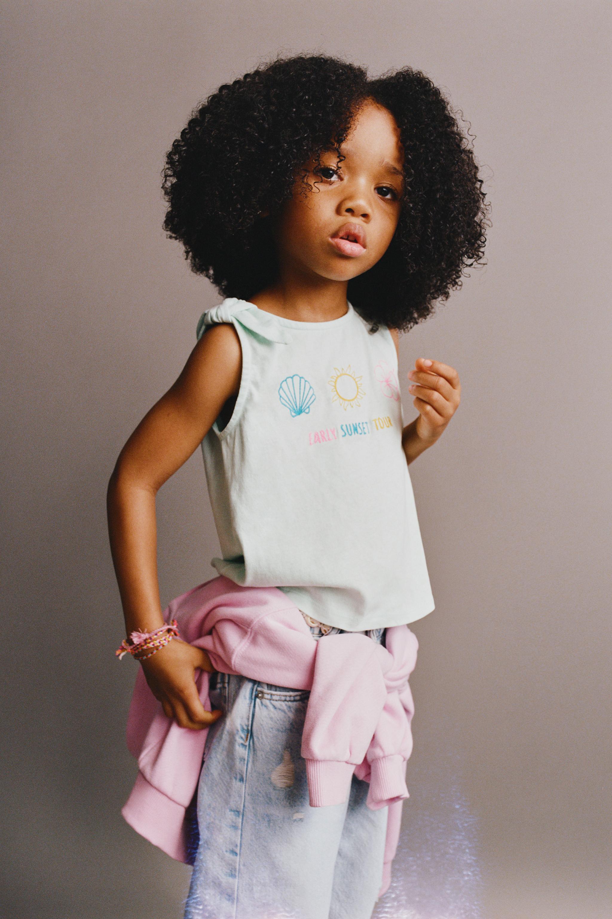 T-SHIRT NŒUD BRODERIES TROPICALES