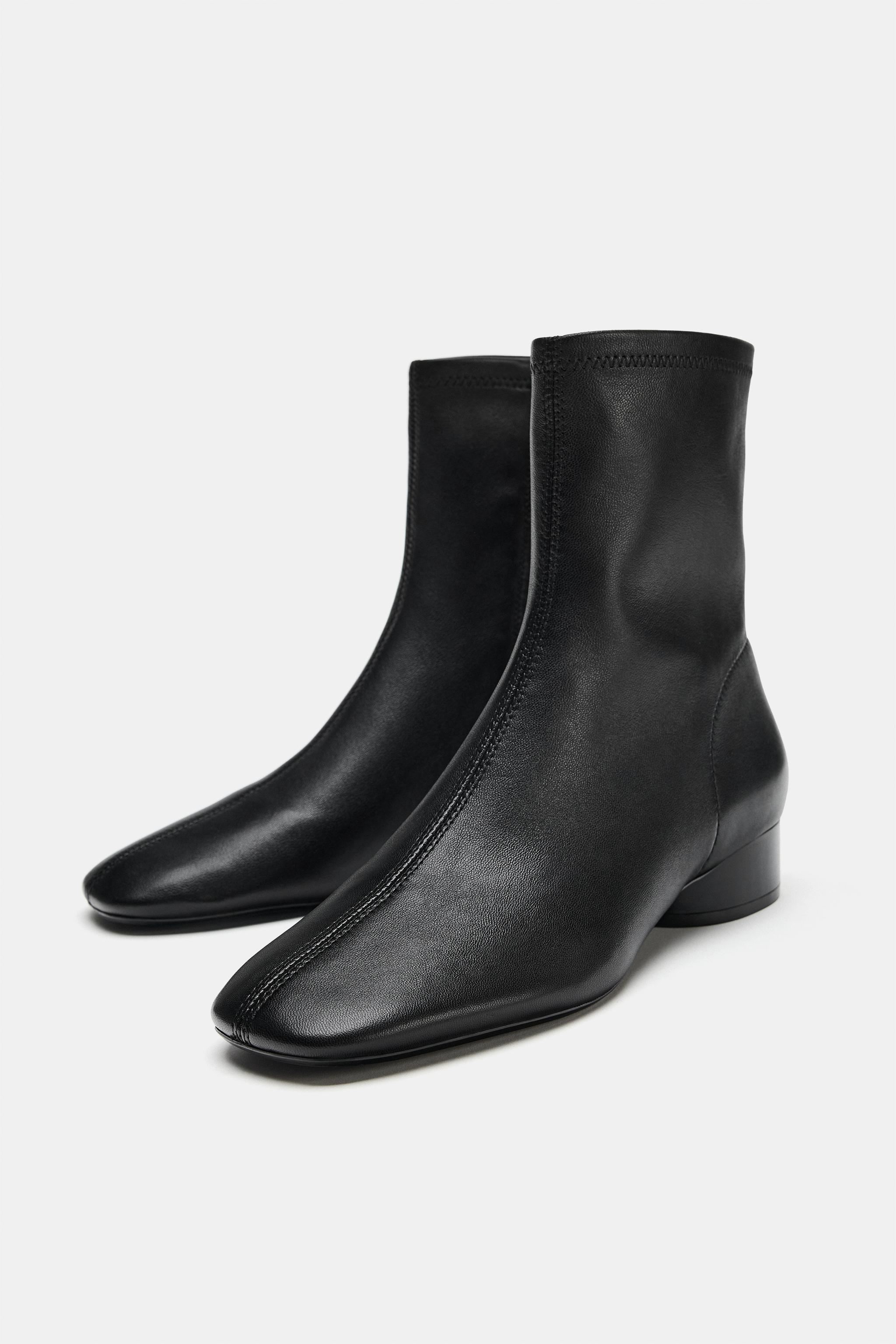 bottines en cuir