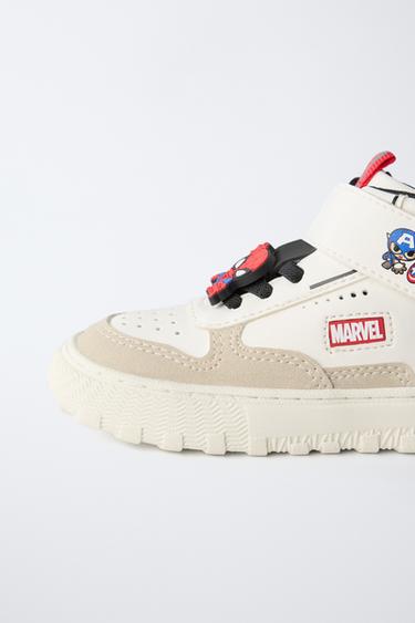 THE AVENGERS © MARVEL HIGH-TOP SNEAKERS - White by Zara - Image 3