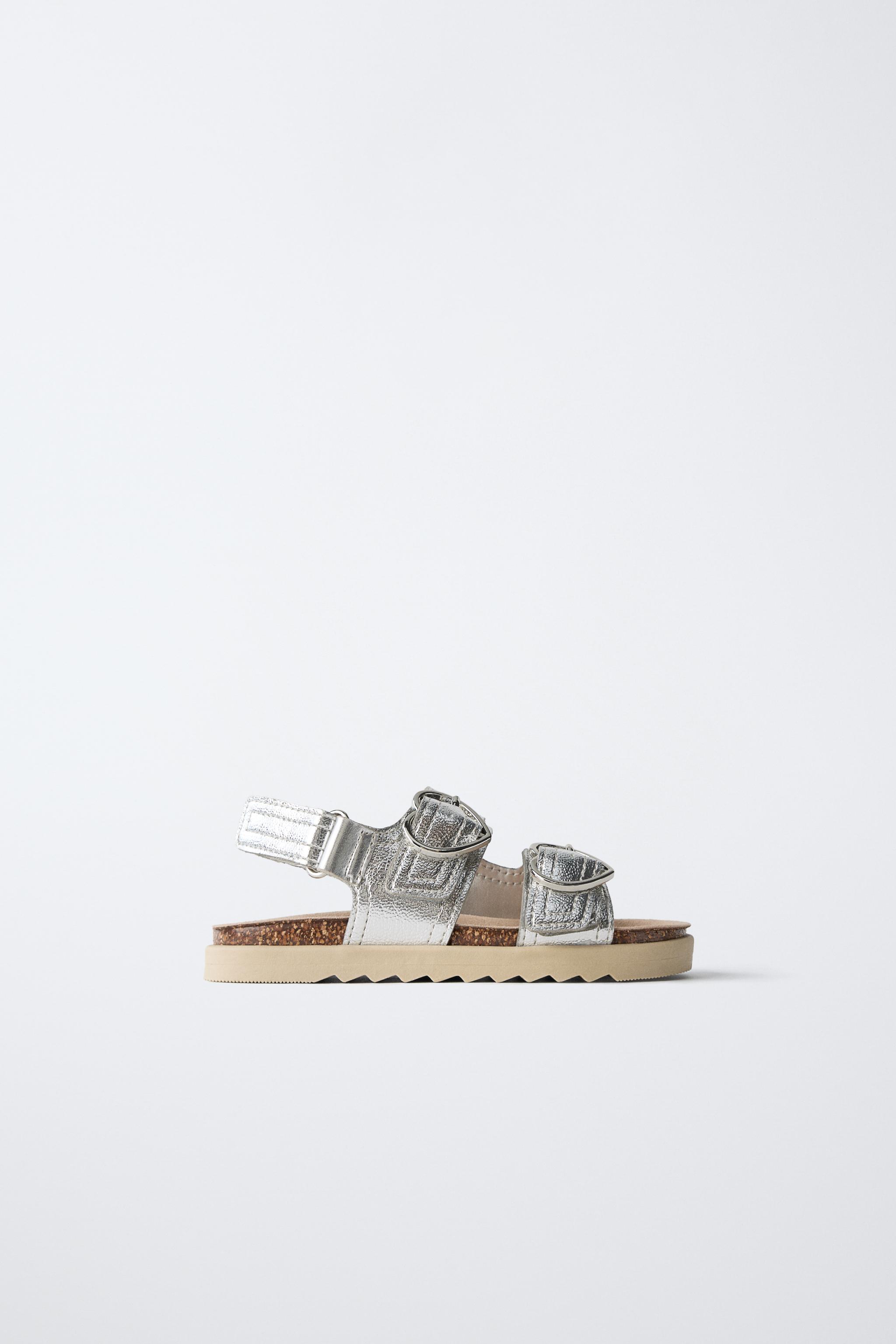 HEART SANDALS - Silver | ZARA Australia