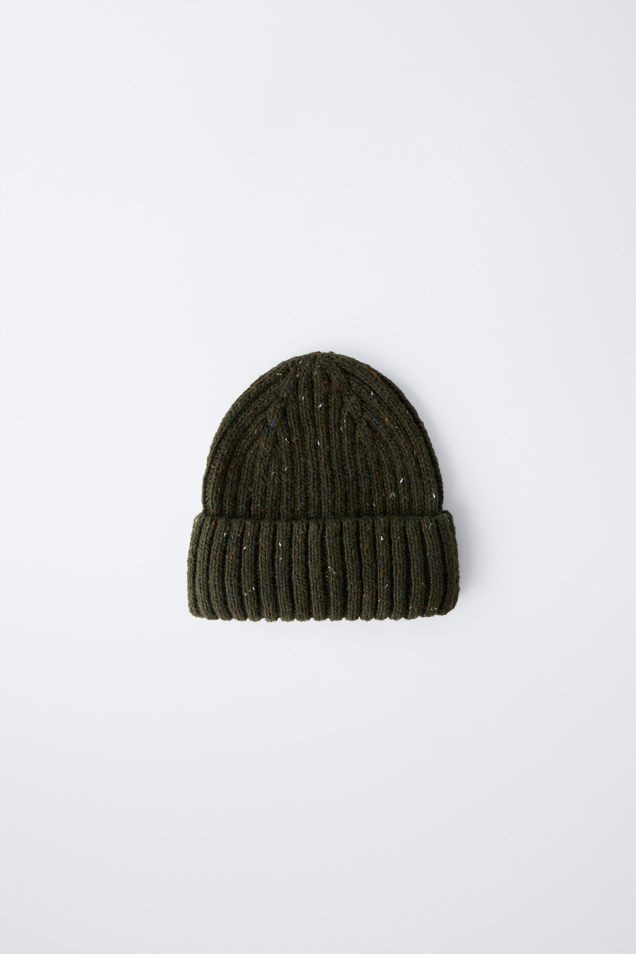 Bonnet Zara Accesso – Bleu-vert, Taille M – Neuf Avec étiquettes