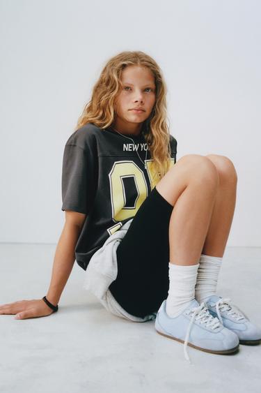 NUMBER PRINT T-SHIRT - Anthracite grey by Zara - Image 5