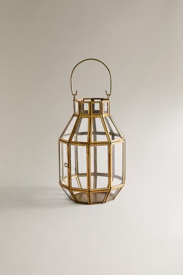 LANTERNA DE METAL DOURADA - Dourado da Zara - Imagem 0