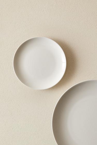 BONE CHINA SIDE PLATE - White by Zara - Image 5