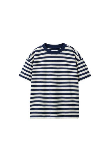 Zara NAUTICAL STRIPE T-SHIRT - Navy blue - Image 0