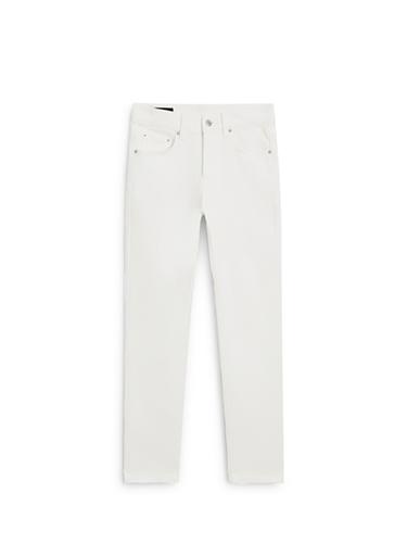 Zara Mid-rise cropped slim fit jeans - Oyster-white