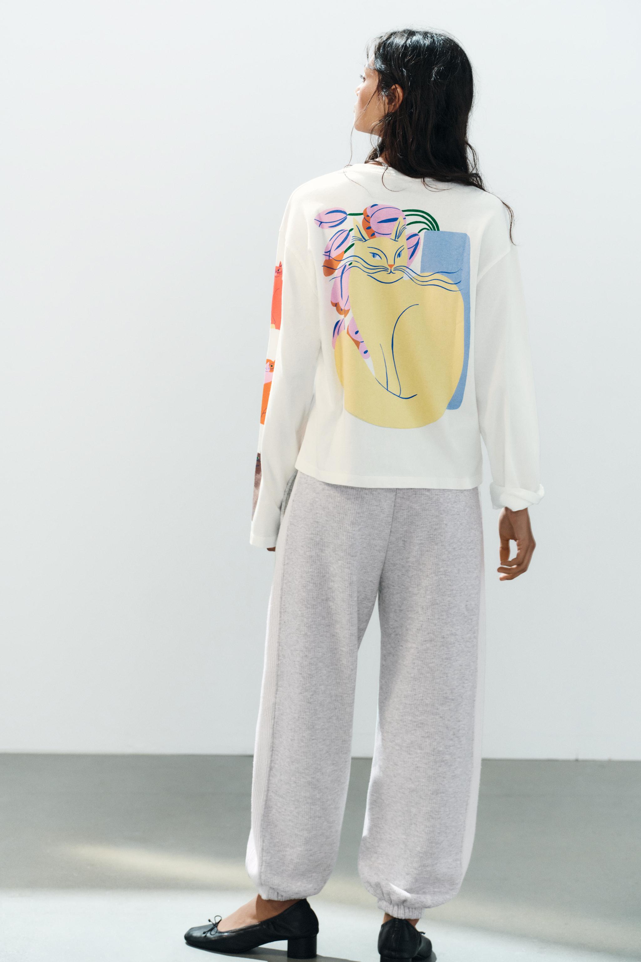 Agathe Singer Print T-Shirt by Zara