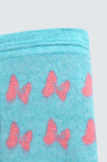 PANTALON EN MAILLE INTARSIA AVEC CORDONS HARRY LAMBERT FOR ZARA X DISNEY - Bleu clair de Zara - Image 4