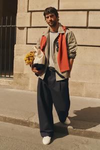 CONTRAST ZIP WATER REPELLENT PARKA