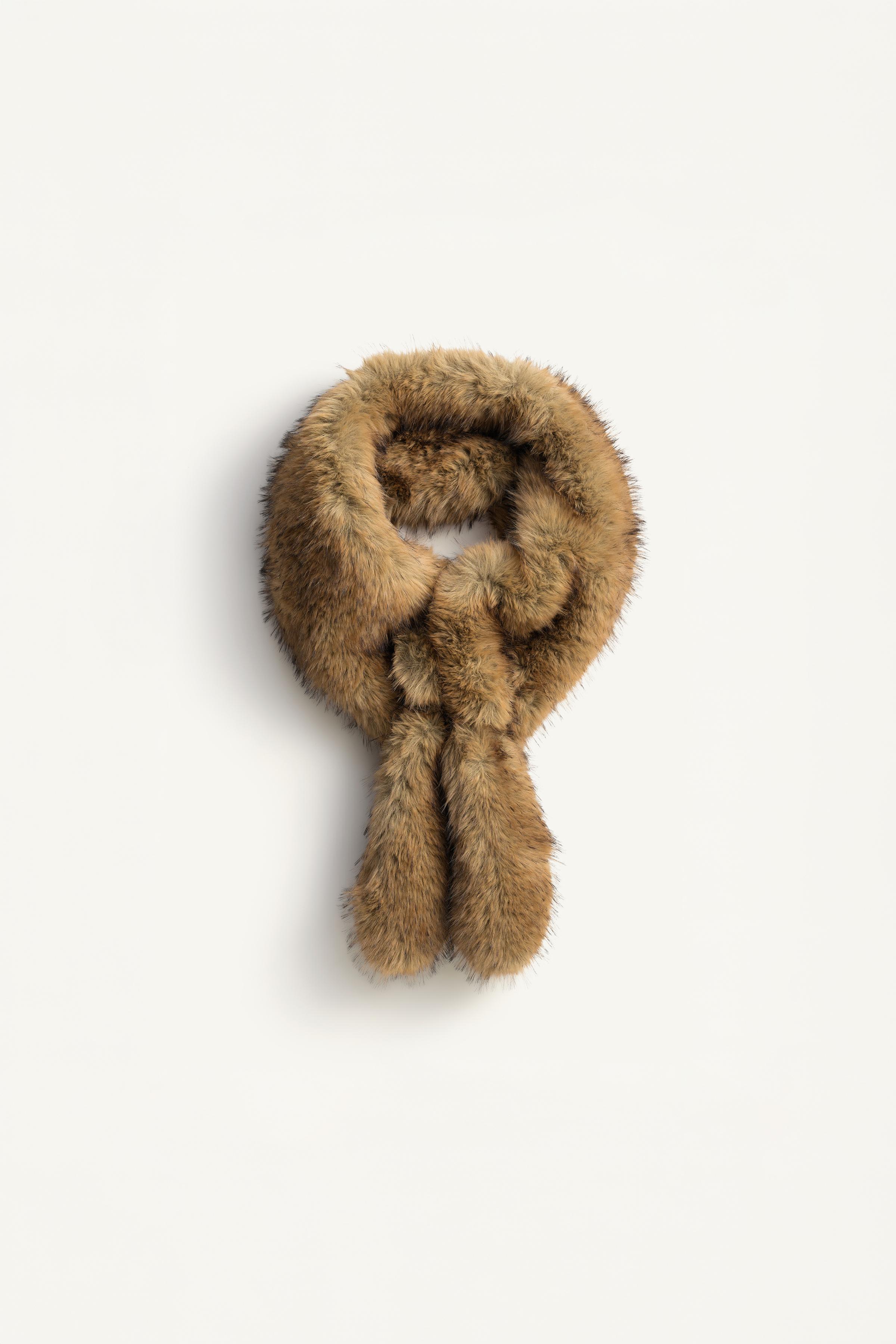 Limited Edition Faux Fur Scarf by Zara