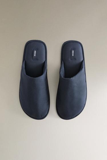 TECHNICAL FABRIC MULE SLIPPERS - Navy Blue by Zara - Image 2